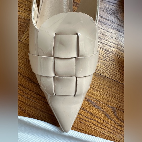 NWT M. Gemi Woven Patent Slingback Flats** - Picture 2 of 5